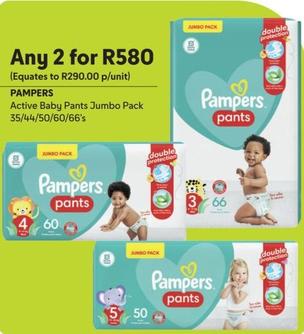 Pampers - Active Baby Pants Jumbo Pack