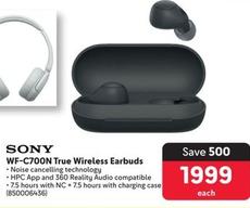 Sony - WF-C700N True Wireless Earbuds
