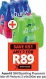 Aquelle - Still/Sparkling Flavoured Water All Variants