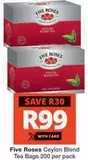 FIVE ROSES - Ceylon Blend Tea Bags