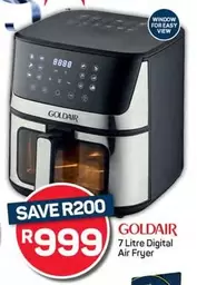 Goldair - 7 Litre Digital Air Fryer
