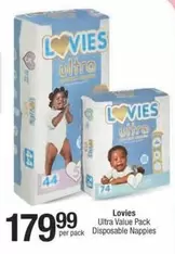Lovies - Ultra Value Pack Disposable Nappies