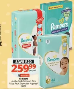 Pampers - Jumbo Pack/Premium Care Value Pack Disposable Nappies/ Pants