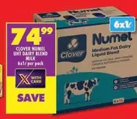 Clover - NUMEL UHT DAIRY BLEND MILK