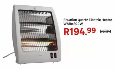 Equation - Quartz Electric Heater White 800W