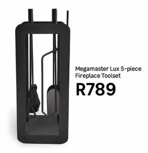 Megamaster - Lux 5-Piece Fireplace Toolset
