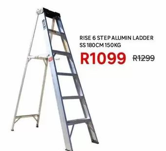 Rise 6 Step Alumin Ladder Ss