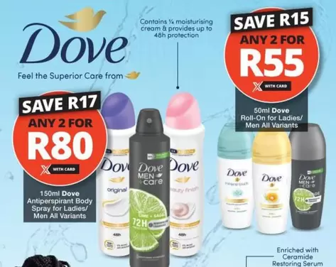Dove - Antiperspirant Body Spray