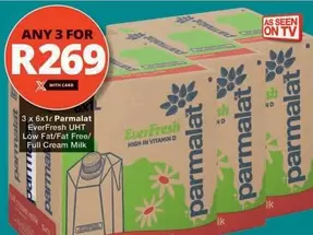 Parmalat - EverFresh UHT Low Fat/Fat Free/ Full Cream Milk