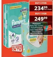 Pampers - Baby-Dry Jumbo Pack/Premium Care Value Pack Disposable Nappies/Pants