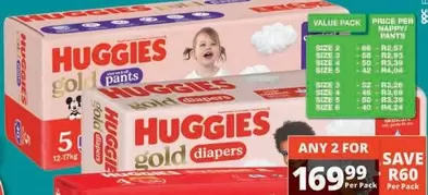Huggies - Gold diapers or Gold pants