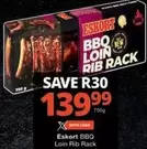 Eskort - BBQ Loin Rib Rack