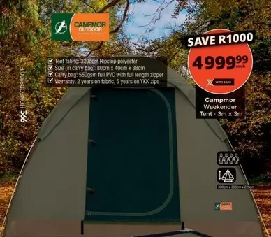 Weekender Tent - 3m x 3m