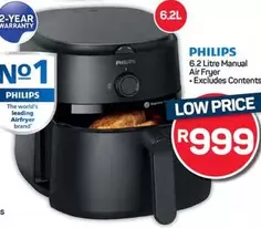Philips - 6.2 Litre Manual Air Fryer