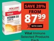 Vital - Immune Selected Products