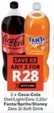 Coca cola - Coca-Cola Diet/Light/Zero, Fanta/Sprite/Stoney Zero Soft Drink
