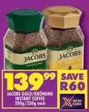 Jacobs - GOLD/KRONUNG INSTANT COFFEE