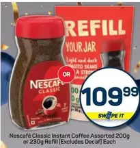 Nescafé - Classic Instant Coffee Assorted or Refill