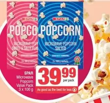 Spar - Microwave Popcorn Value Pack
