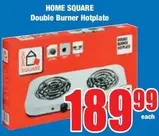 Double Burner Hotplate