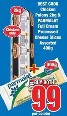 Parmalat - Chicken Polony & Full Cream Processed Cheese Slices