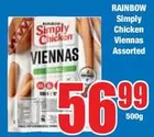 Rainbow - Simply Chicken Viennas