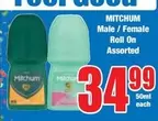 Male / Female Roll On