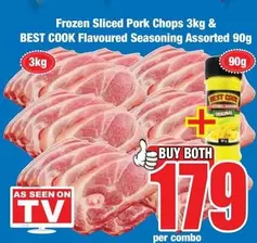 Frozen - Sliced Pork Chops & Flavoured Seasoning