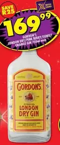 Gordon's - LONDON DRY/PINK BERRY/SUNSET
ORANGE GIN