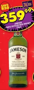 Jameson - TRIPLE DISTILLED IRISH WHISKEY