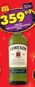 Jameson - Triple Distilled Irish Whiskey