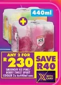 Smirnoff - ICE PINE/ BERRY TWIST SPIRIT COOLER