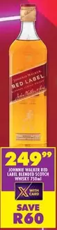 Johnnie Walker - RED LABEL BLENDED SCOTCH WHISKY 750ml