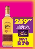 Jose Cuervo - REPOSADO/SILVER TEQUILA 750ml