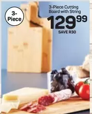 3-Piece Cutting Board with String