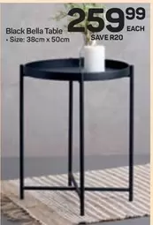Black Bella Table