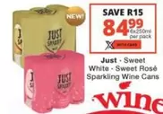 Sweet White - Sweet Rosé Sparkling Wine Cans