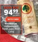 Hefeweizen/ Red/Lager Beer Cans