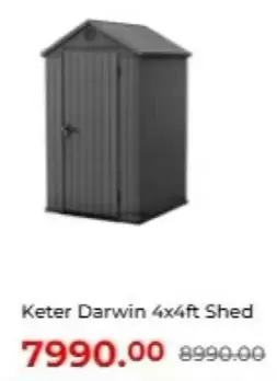 Darwin 4x4ft Shed