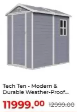 Tech Ten - Modern & Durable Weather-Proof...