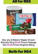 Frisco - Topper Cream Biscuits, Trinco Teabags,  Original