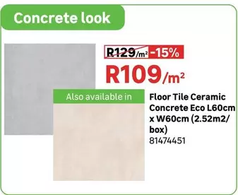 Floor Tile Ceramic Concrete Eco
