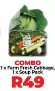 Farm Fresh Cabbage, 1 x Soup Pack