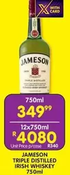 Jameson - TRIPLE DISTILLED IRISH WHISKEY