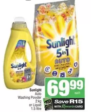 Sunlight - Auto Washing Powder or Liquid