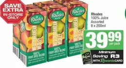 Rhodes - 100% Juice Assorted