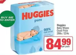 Huggies - Baby Wipes Quad Pack
