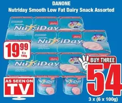 Danone - Nutriday Smooth Low Fat Dairy Snack Assorted