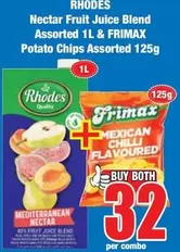 Rhodes - Nectar Fruit Juice Blend & Potato Chips