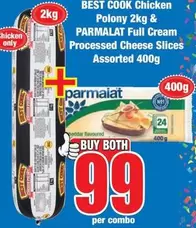 Parmalat - Chicken Polony & Full Cream Processed Cheese Slices